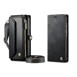 XIMAND 2-in-1 Magnetic Wallet Case for Samsung Galaxy S26 Ultra case & 3 in 1 Crossbody Phone Bag for Samsung Galaxy S26 Ultra Phone Case