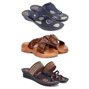 Women's Comfortable Sandal,Casual Lightweight Sandal for Everyday Wear | (COMBO-3)-1973-1890-1951-5-EURO-36