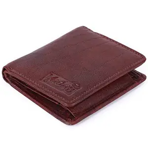 YADASS RFID Protected Leather Bi-fold Wallet for Men I 8 Card Slots I 2 Currency Compartments (YD-22103-BW)