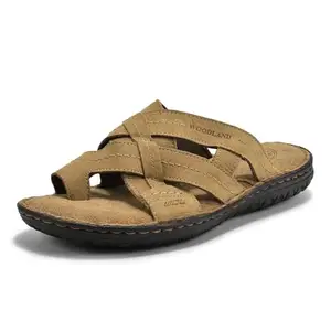 Woodland Men Stylish Camel Slippers