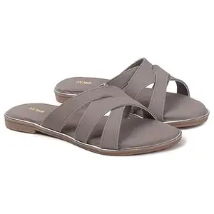 NV Style Women's and Girls Synthetic Flat Slipper | Lightweight Comfortable Soft Sole TPR Slip-On Casual Sandals Footwear for Office Casual