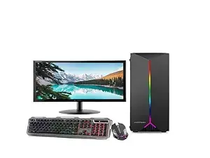 Tecnico Office Desktop Computer Set with 20-inch Monitor, Core i5 4th Gen, 8GB RAM, 256GB SSD, Windows 10 Pro