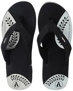 Aqualite Women LV-403 Slipper, Black, 5 UK/India