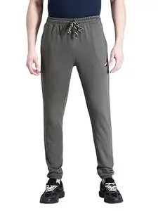CROCODILE Men Solid Ankle Length Joggers | Single Jersey Cotton | Drawstring Waist | 3 Pockets