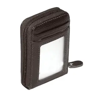 Kesariya Fashion 9 Slots Leather Credit Debit ATM Card Holder Case Wallet for Men & Women (10.5 X 7 X 2 Cm,Brown)