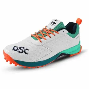 DSC Jaffa 22 Cricket Shoes for Mens UK-3 Sea Green/Fluro Orange