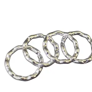 Traditional BOLD German Silver Toe Rings, Springing, Adjustable Size, Silver Colour, Set of 2