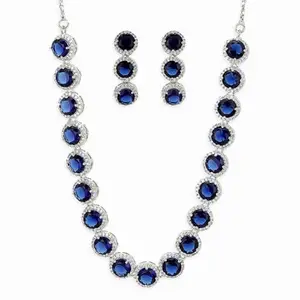 VOYLLA Silver Brass Necklace Sets