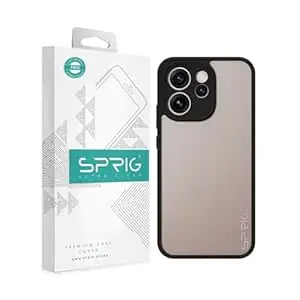SPRIG Compatible with Oppo Reno 15 Pro Mini 5G Premium EdgeTone Back Cover Drop Tested Shock Proof Mobile Case for Men, Women, Boys and Girls with Camera Protection (Black Transparent)