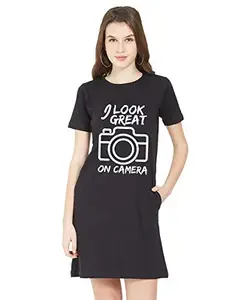 Stylish Cotton Blend Printed T-Shirt for Women | Casual Wear | Soft & Comfortable Fabric | Trendy Short Sleeve (Black_X-Small_Pack of 1)#212