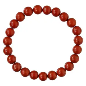 FRENCH Red Jasper Bracelet for Women Men's Gifts - Protection Healing Crystal Bracelet - 8mm Gemstone Beaded Adjustable