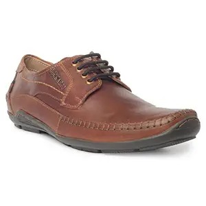 Buckaroo Sergio NX Genuine Leather Brown Casual Shoes for Mens: Size UK 6