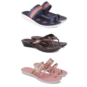 Women's Sandals | Lightweight Wear| Stylish & Easy to Wear For Women'S PCV-SAN-(COMBO-3)-1991-1955-1944-7
