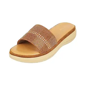 Metro Women Tan Comfort & Fashion Wedge Heel Sandal UK/5 EU/38 (44-47)