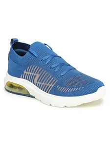 ABROS Men's Chief ASSG1132 Sports Shoes- Teal/Mustard- 8UK