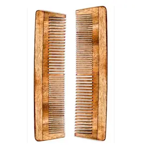 SNA Neem Wooden Comb Wide Tooth with Handel All Purpose Large Size Perfect Hair Setter