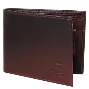 Zorfo Genuine Faux Lather Wallet with 3Card Slot,Coin Slot, Hidden Pocket & Premium Gift Box (Brown)