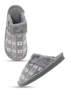 Walkfree Unisex Casual Bedroom Bedroom Slippers, Ideal for Unisex (CC-6388-Grey-43)