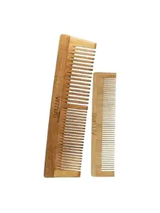 Allure Wooden Neem Comb CB-01+CR-01