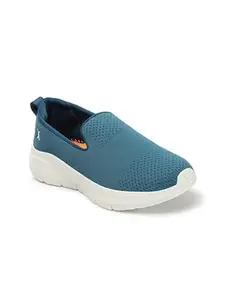 Carlton London Women TBlue Comfortable Slip On Snakeer with Heels, for for Casual, Walking & Daily Use (39)