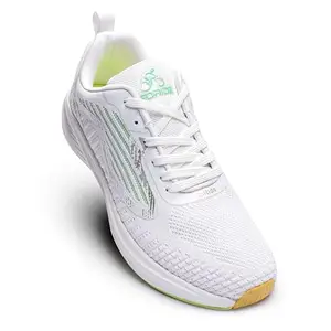 Go Ride Flying White Sports Running Shoes for Men (Size 10 UK/Ind)