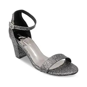 SOLE HEAD Grey Heels Women Sandal