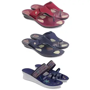 Women's Sandals | Lightweight Wear| Stylish & Easy to Wear For Women'S PCV-SAN-(COMBO-3)-1974-1973-1947-8