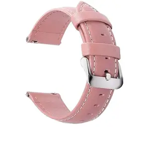 Olifin Pink Colors for Quick Release Leather Watch Band, Axus Leather Watch Strap 18Mm Pink