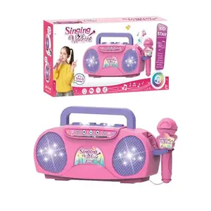 YIJIESHIYU Kids Karaoke Machine for Girls and Boys,Children Karaoke Toywith 1 Microphones Play Microphone for 4-10+ Year Old Kids Singing Great Boys Girls Birthday Gift(Pink)