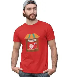 Bag It Deals Santa's Gift Shop: Beautifully Printed T-Shirt (Red) Best Gift for Secret Santa
