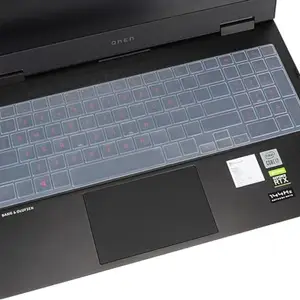 iFyx Silicone Keyboard Skin Cover Compatible with 15.6" HP OMEN 15-ek1016TX 15-ek1017TX 15-ek0023TX 15-ek0024TX 15-ek0042TX 2022-2024 Gaming Laptop (Transparent)