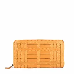 KOMPANERO Genuine Leather Women's Wallet (C-12795-MUSTARD)