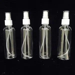 SHee Maha Plastic Transparent Empty Refillable Reusable Fine Mist Spray Bottle For Perfume, Travel With Diy set (100Ml, Pack Of 4)