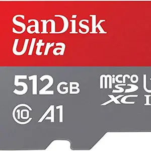 SanDisk Ultra microSD UHS-I Card 512GB, 120MB/s R price in India.
