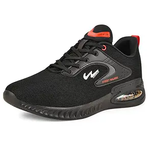 Campus Men's Aries Running Shoes Full BLK/RED - 6UK/India