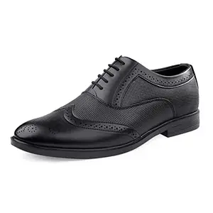 Bacca Bucci® Victoria Formal Shoes with Superior Comfort | All Day Wear Office Or Party Lace-up Shoes- Black, Size UK9