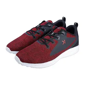 eeken Red/Black Athleisure Lightweight Casual Shoes for Men (by Paragon,Size-6)