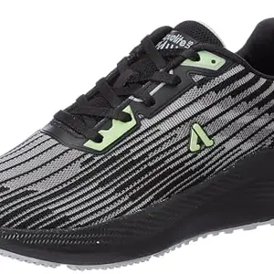 Aqualite Men VISTARA Shoes, Black/P.Green, 6 UK/India