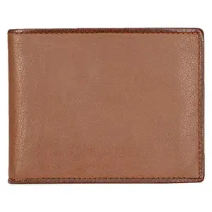 Leatherman Fashion LMN Genuine Leather Men's Tan Wallet 3 Card Slots