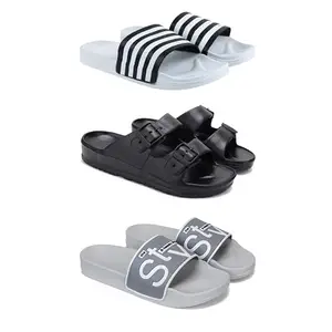 DRACKFOOT Men's Sandals | Lightweight Wear| Stylish & Easy to Wear For Men'S GRT-San-(3-COMBO)-3026-3115-1589-9