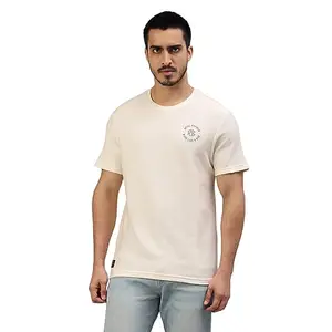 Royal Enfield Men's Regular Fit T-Shirt (TSA230008_White