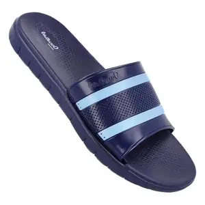 WALKAROO WC4240 Mens Casual Wear and Regular use Flipflops for Indoor and Outdoor - NavyBlue Sky