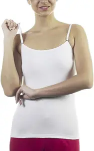 Womens Cotton Camisole Slip with Adjustable Strap (Pack of 1)