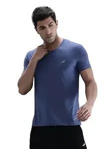 CROCODILE Men Solid Sport Fit T Shirt | Round Neck | Short Sleeve | Regular Length | Basic Casual Pull On Topwear