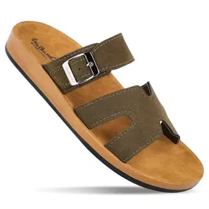 WALKAROO Women's Slip On Comfort Sandals - WLP72009 Olive Beige