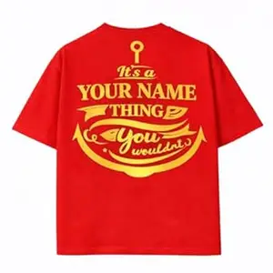 Crafted Signature Back Print Pure Cotton Graphic Print Round Neck Half Sleeves Fit Unisex T-Shirt Featuring Viking Warrior Design “Never Underestimate The Power Your Name”(BKP-02-TS-ANCHOR)