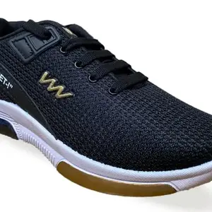 ND Shoes Stylish Shoes, Walking Shoes, Light Weight Sports Shoes Running (Numeric_8) Black