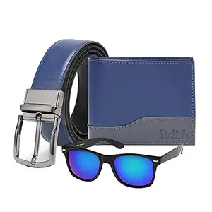 Relish Combo Diwali Gift for Men Wallet, Belt and Sunglasses with Wishing Card