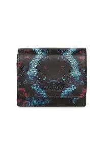 Van Heusen Women Polyurethane Black Print Casual Wallets