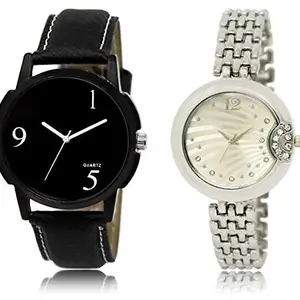 The Shopoholic Analog Black White Gold Dial Watch for Men's(HEXA375)